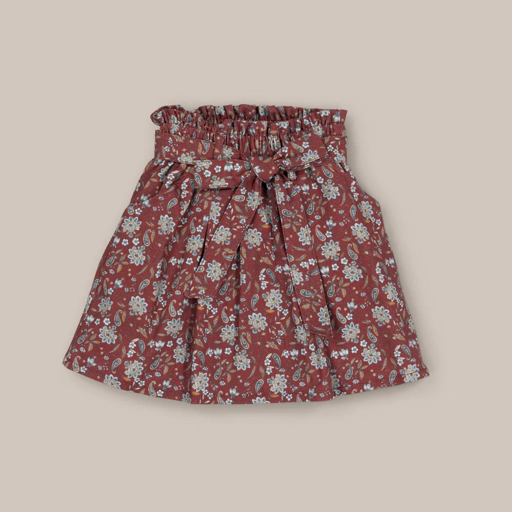 FALDA FLOR INDIA GRANATE