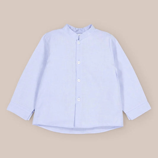 CAMISA ML MANDARIN AZUL