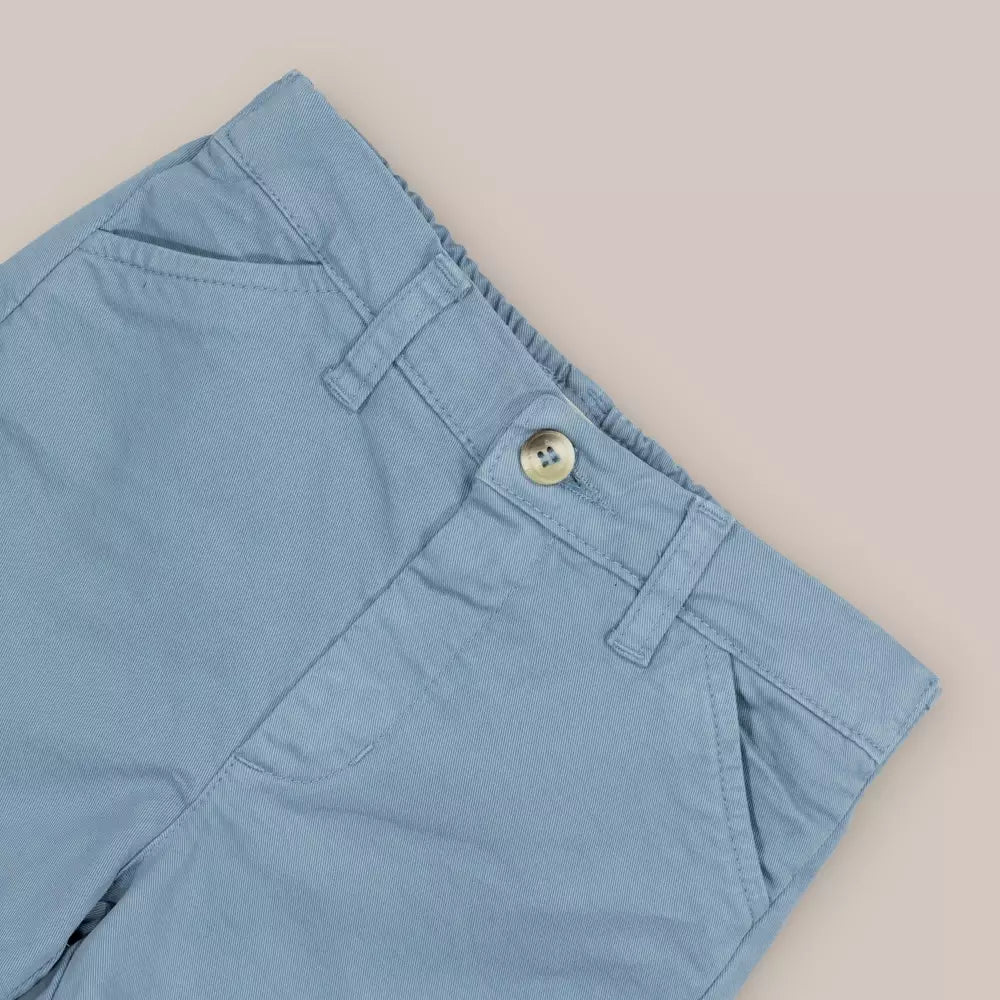 BERMUDA BEBE BASIC AZUL TEJANO