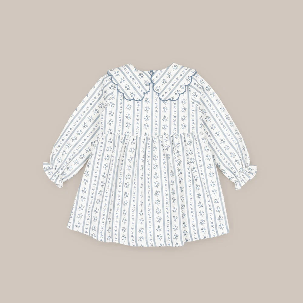 VESTIDO CUELLO COSTA AZUL