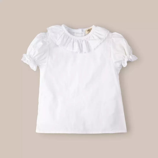 BLUSA NIÑA ONDAS BLANCO