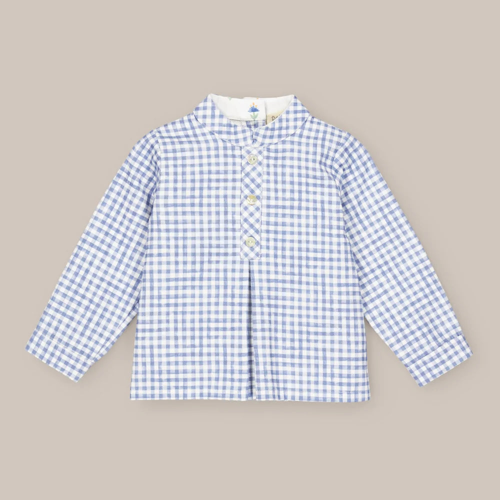 CAMISA ML JAPON AZUL