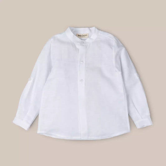 CAMISA ML LINO BLANCO