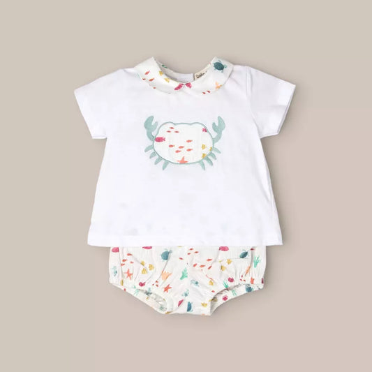 CONJUNTO BEBE ALGODON SEA