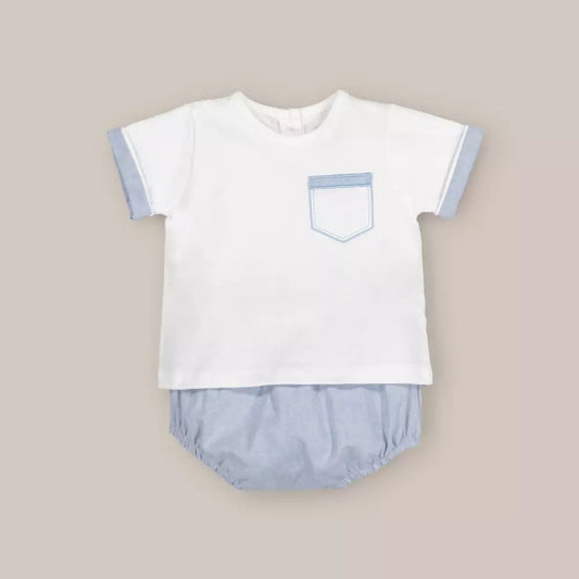 CONJUNTO CHAMBRAY AZUL