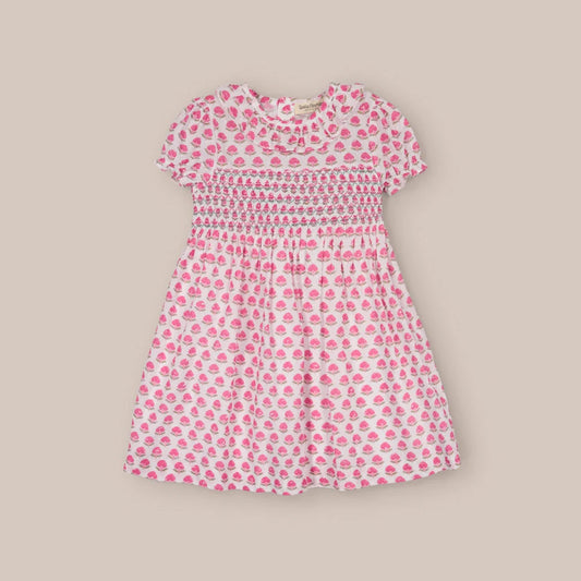 VESTIDO NIDOS LOTUS FUCSIA