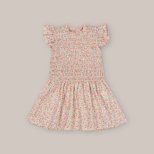 VESTIDO NIDOS TURQUESA ROSA