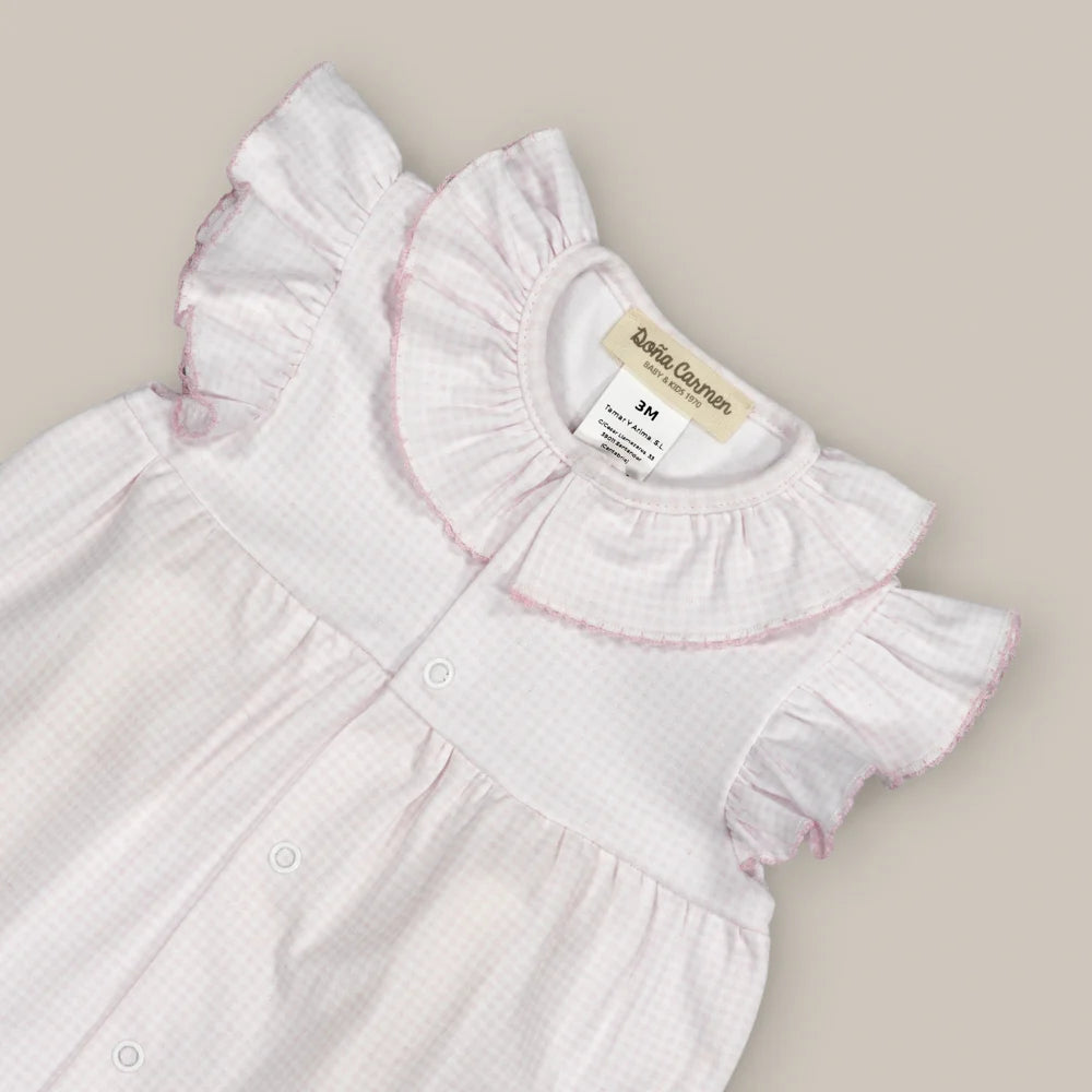 PELELE CORTO VICHY ROSA