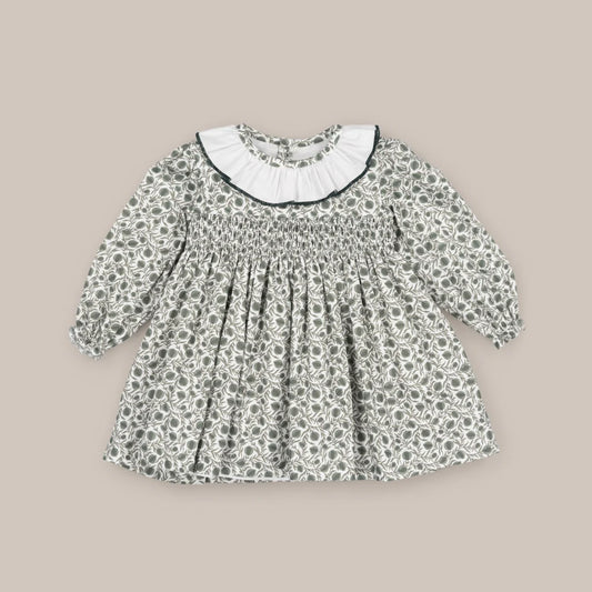 VESTIDO BOLITAS VERDE