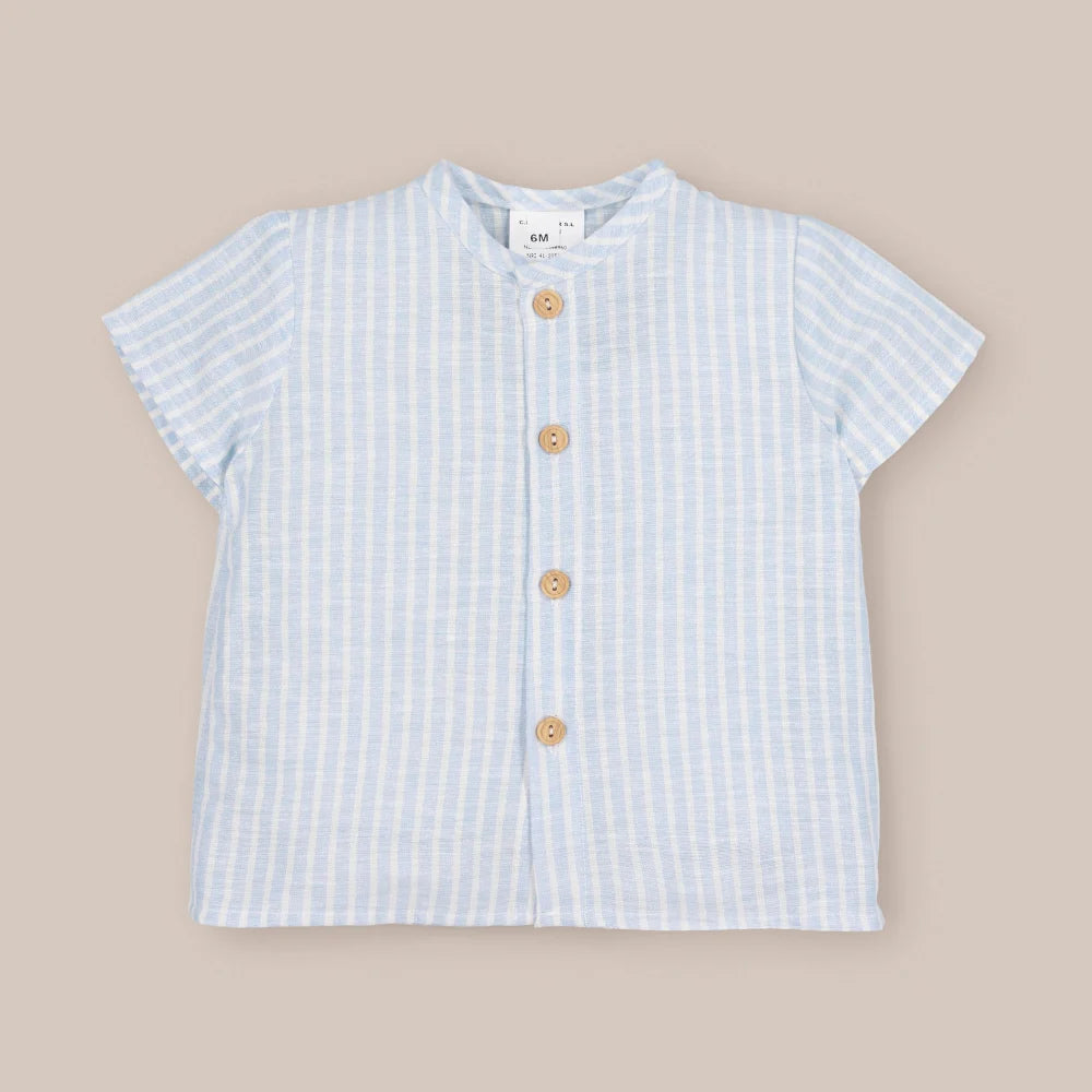CAMISA MC MONACO AZUL