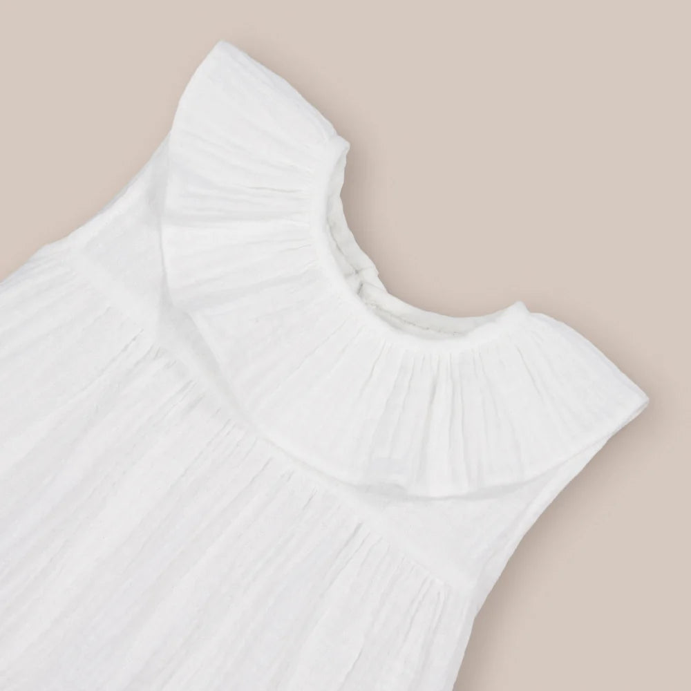BLUSA BOBLE VOLANTE BLANCO