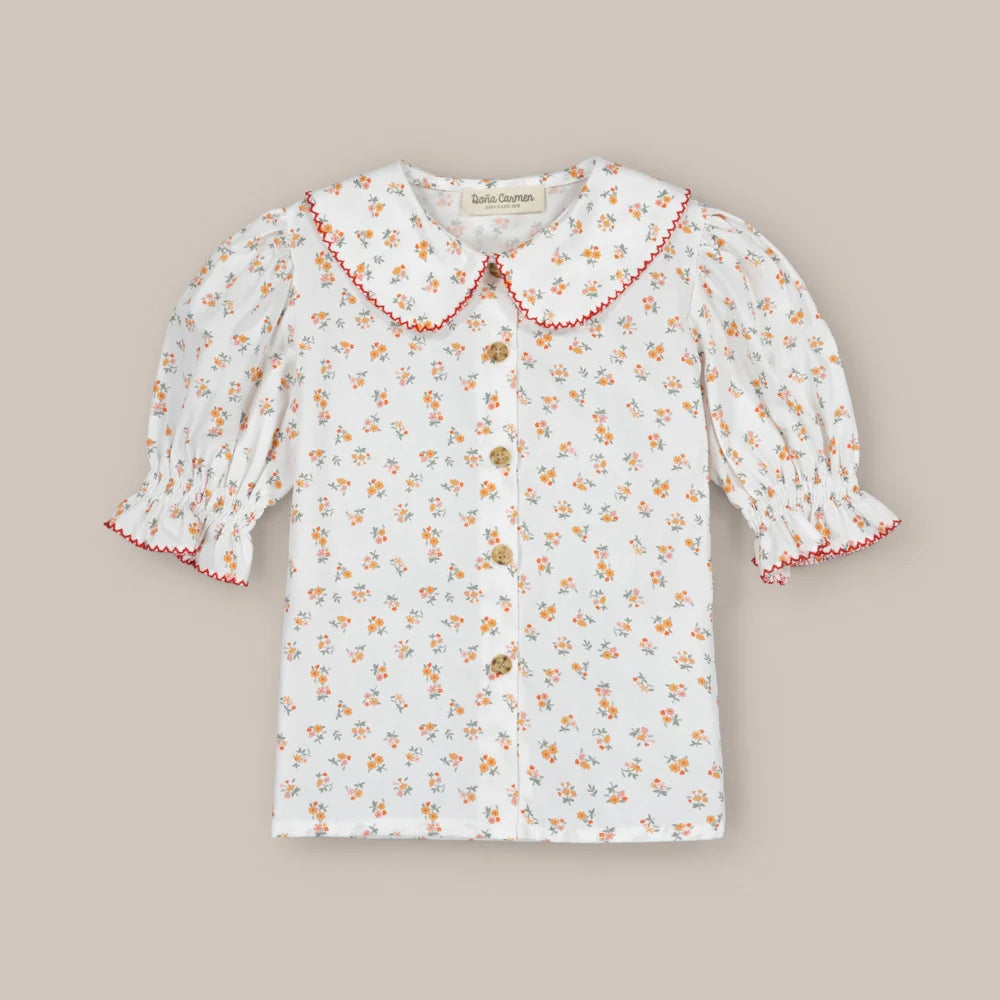 BLUSA FLOR GRANADA CRUDO