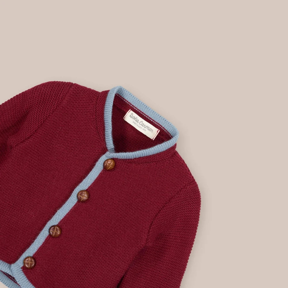CHAQUETA LANA AUSTRIACA BURDEOS