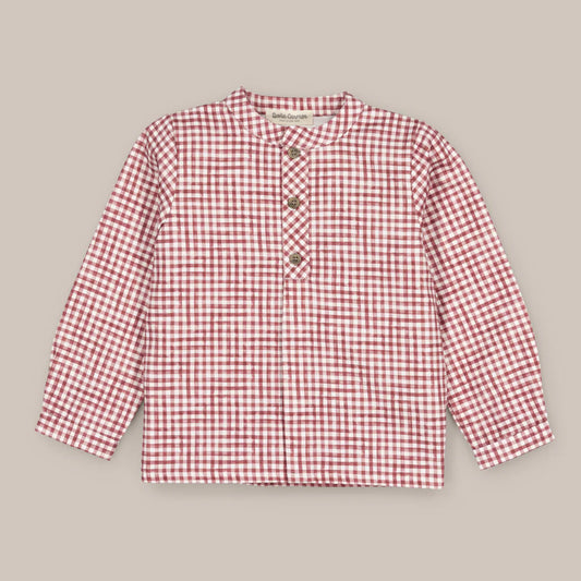 CAMISA ML KENORA GRANATE