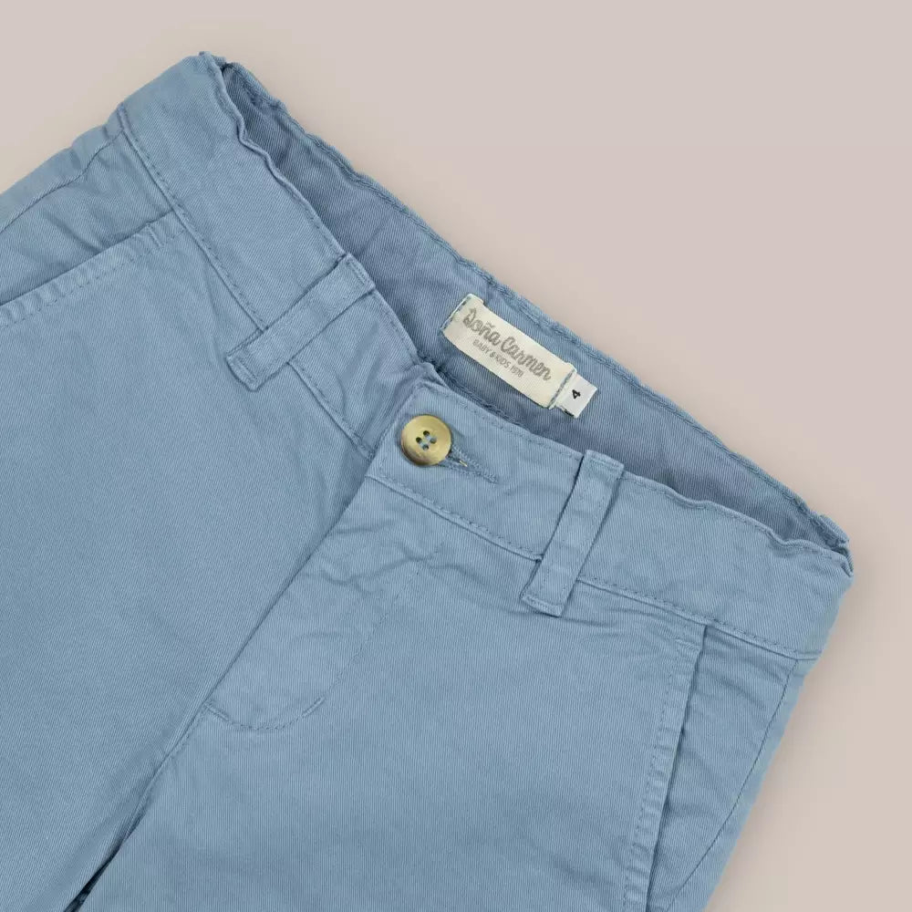 PANTALON CORTO CHINO AZUL TEJANO