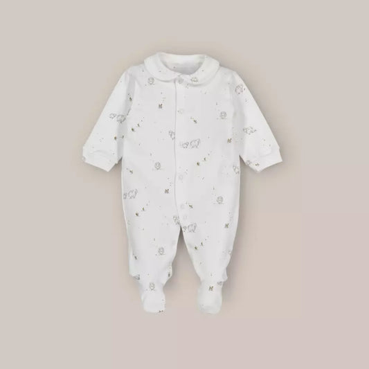PIJAMA ALGODON OVEJITAS CRUDO