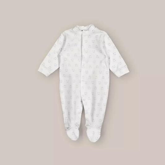 PIJAMA ALGODON CARITAS AZUL